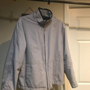MEN'S WEATHERPROOF JACKET (L) LIGHT GRAY